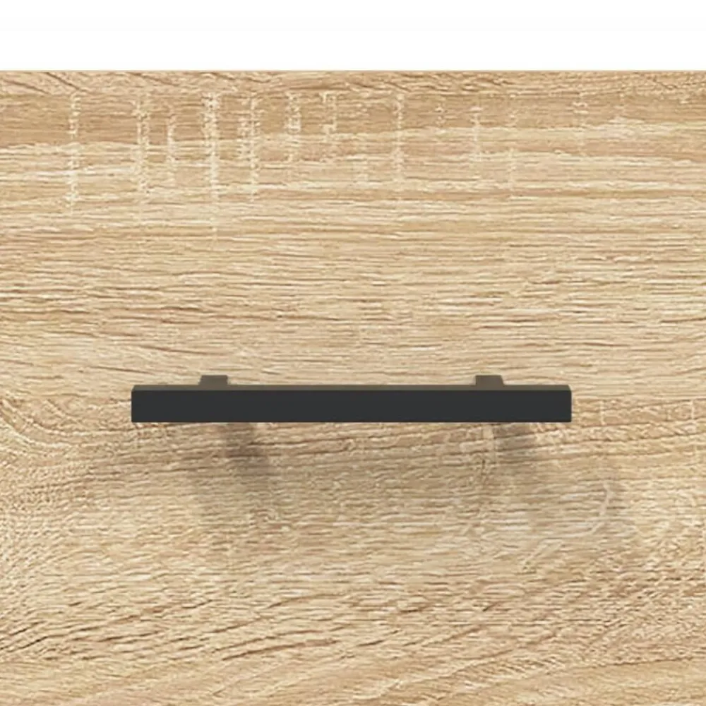 vidaXL Aparador madera contrachapada color 34,5x34x90 cm Roble Sonoma