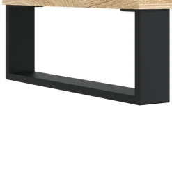 vidaXL Aparador madera contrachapada color 34,5x34x90 cm Roble Sonoma