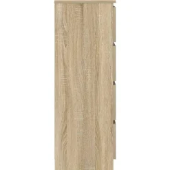 vidaXL Aparador madera contrachapada color 60x35x98,5 cm Roble Sonoma
