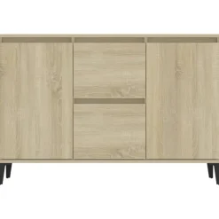vidaXL Armarios Y Almacenamiento-Aparador madera contrachapada color 102x35x70 cm