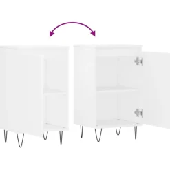 vidaXL Aparador madera de ingeniería 40x35x70 cm Blanco Outlet