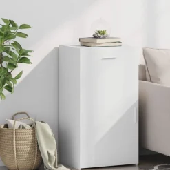 vidaXL Aparador madera de ingeniería 50x42,5x93 cm Blanco Sale