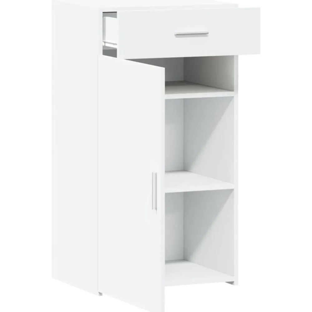 vidaXL Aparador madera de ingeniería 50x42,5x93 cm Blanco Sale