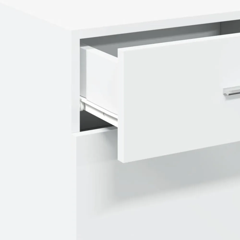 vidaXL Aparador madera de ingeniería 50x42,5x93 cm Blanco Sale
