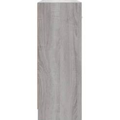 vidaXL Aparador madera de ingeniería 91x28x75 cm Gris sonoma Discount