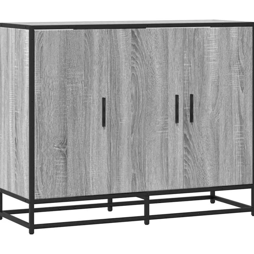 vidaXL Armarios Y Almacenamiento-Aparador madera de ingeniería 94x35x76 cm