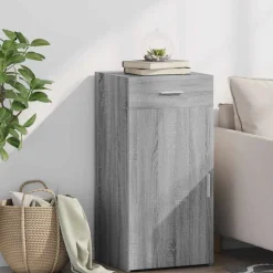 vidaXL Aparador madera de ingeniería 45x42,5x93 cm Gris sonoma