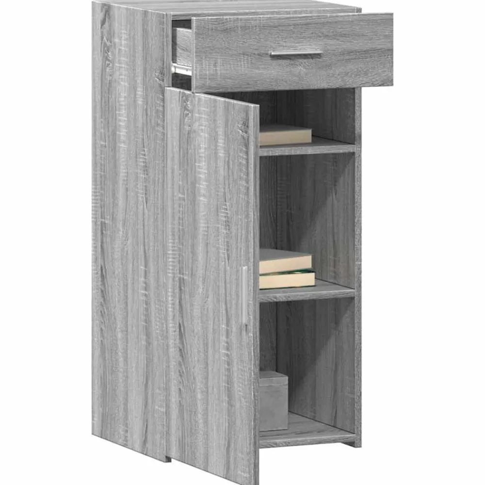 vidaXL Aparador madera de ingeniería 45x42,5x93 cm Gris sonoma