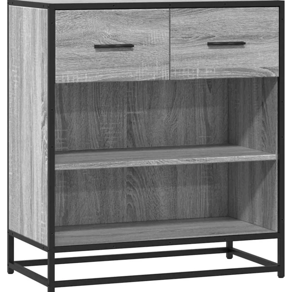 vidaXL Aparador madera ingeniería 68x35x76 cm Gris sonoma Sale