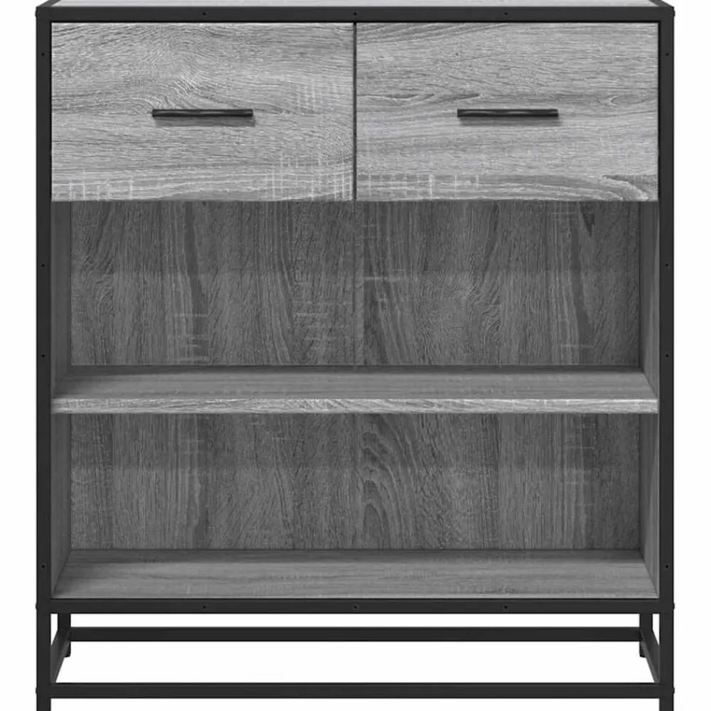 vidaXL Aparador madera ingeniería 68x35x76 cm Gris sonoma Sale