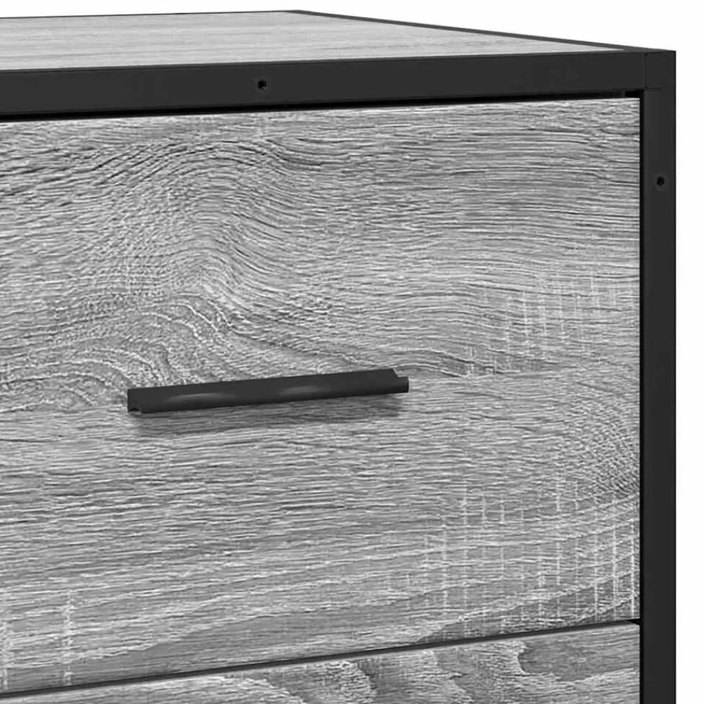 vidaXL Aparador madera ingeniería 68x35x76 cm Gris sonoma Sale