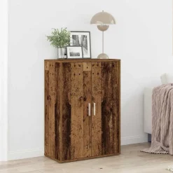 vidaXL Aparador Madera vieja 60 x 31 x 84 cm Madera de ingeniería Madera envejecida Best