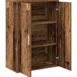 vidaXL Aparador Madera vieja 60 x 31 x 84 cm Madera de ingeniería Madera envejecida Best