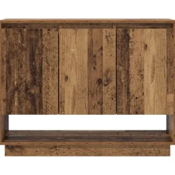 vidaXL Aparador Madera vieja 97 x 29 x 75 cm Madera de ingeniería Madera envejecida Outlet