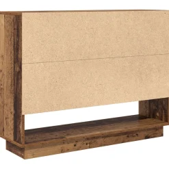 vidaXL Aparador Madera vieja 97 x 29 x 75 cm Madera de ingeniería Madera envejecida Outlet
