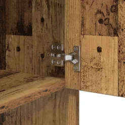 vidaXL Aparador Madera vieja 97 x 29 x 75 cm Madera de ingeniería Madera envejecida Outlet