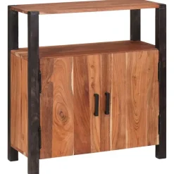 vidaXL Armarios Y Almacenamiento-Aparador Marrón 70 x 30 x 75 cm Madera de Acacia Sólida