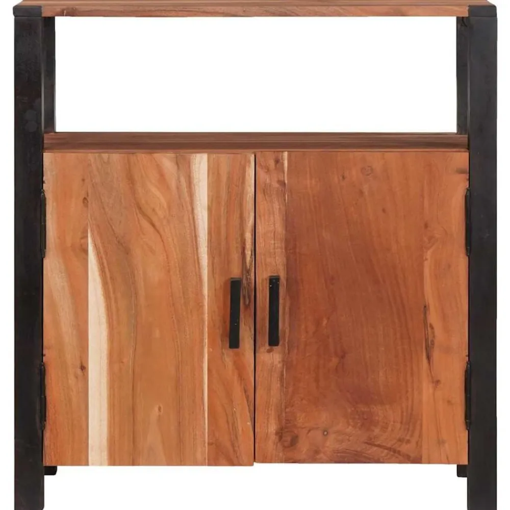 vidaXL Armarios Y Almacenamiento-Aparador Marrón 70 x 30 x 75 cm Madera de Acacia Sólida