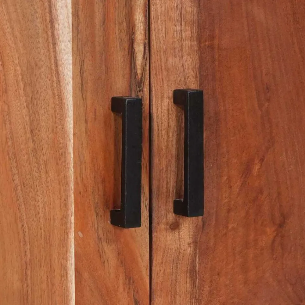 vidaXL Armarios Y Almacenamiento-Aparador Marrón 70 x 30 x 75 cm Madera de Acacia Sólida
