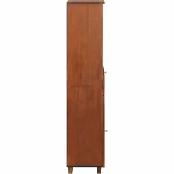 vidaXL Armarios Y Almacenamiento-Aparador Marrón 38 x 33,5 x 160 cm Madera de mango maciza