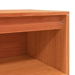 vidaXL Armarios Y Almacenamiento-Aparador Marrón cera 70 x 34 x 80 cm Madera de pino macizo