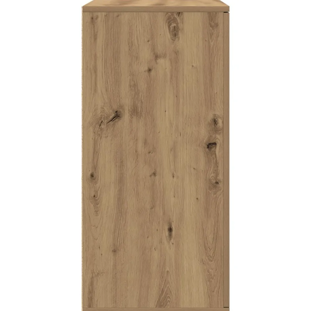 vidaXL Armarios Y Almacenamiento-Aparador Roble artesanal 79 x 38 x 80 cm Madera de ingeniería