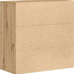 vidaXL Armarios Y Almacenamiento-Aparador Roble artesanal 79 x 38 x 80 cm Madera de ingeniería