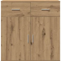 vidaXL Armarios Y Almacenamiento-Aparador Roble artesanal 78 x 38 x 80 cm Madera de ingeniería