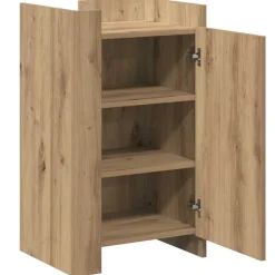vidaXL Aparador Roble artesanal 45 x 35 x 75 cm Roble artisan Discount