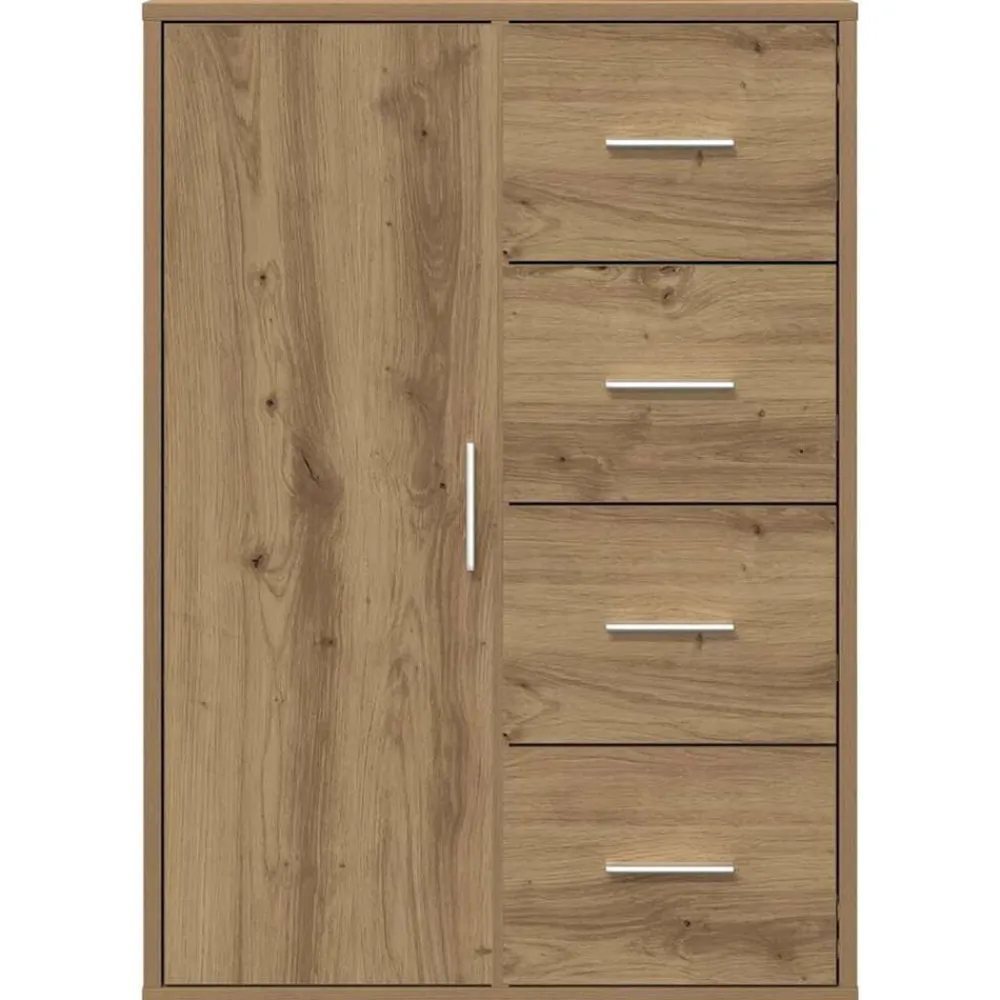 vidaXL Armarios Y Almacenamiento-Aparador Roble artesanal 60 x 31 x 84 cm Madera de ingeniería