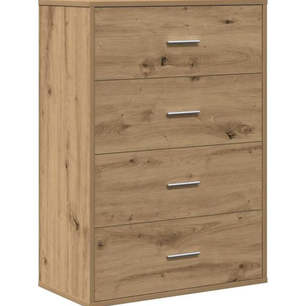 vidaXL Armarios Y Almacenamiento-Aparador Roble artesanal 60 x 31 x 84 cm Madera de ingeniería