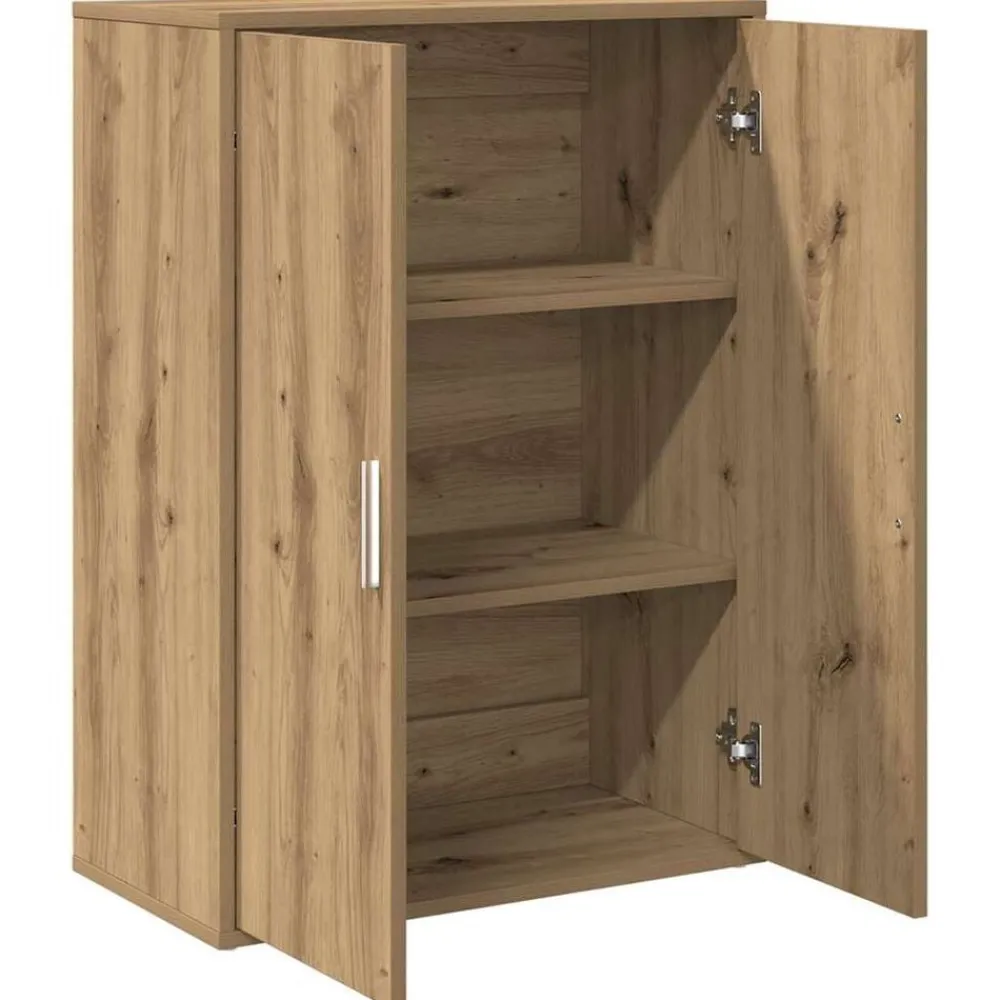 vidaXL Armarios Y Almacenamiento-Aparador Roble artesanal 60 x 31 x 84 cm Madera de ingeniería