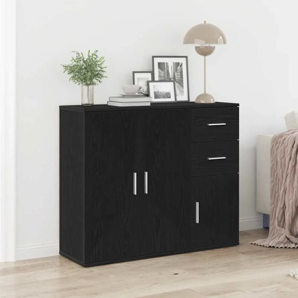 vidaXL Armarios Y Almacenamiento-Aparador 91x29,5x75 cm Madera de Ingeniería
