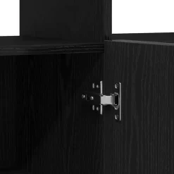 vidaXL Aparador 80 x 35 x 75 cm Madera de ingeniería Roble negro Hot