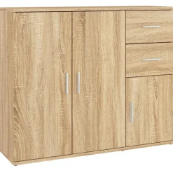 vidaXL Armarios Y Almacenamiento-Aparador 91x29,5x75 cm Madera de ingeniería