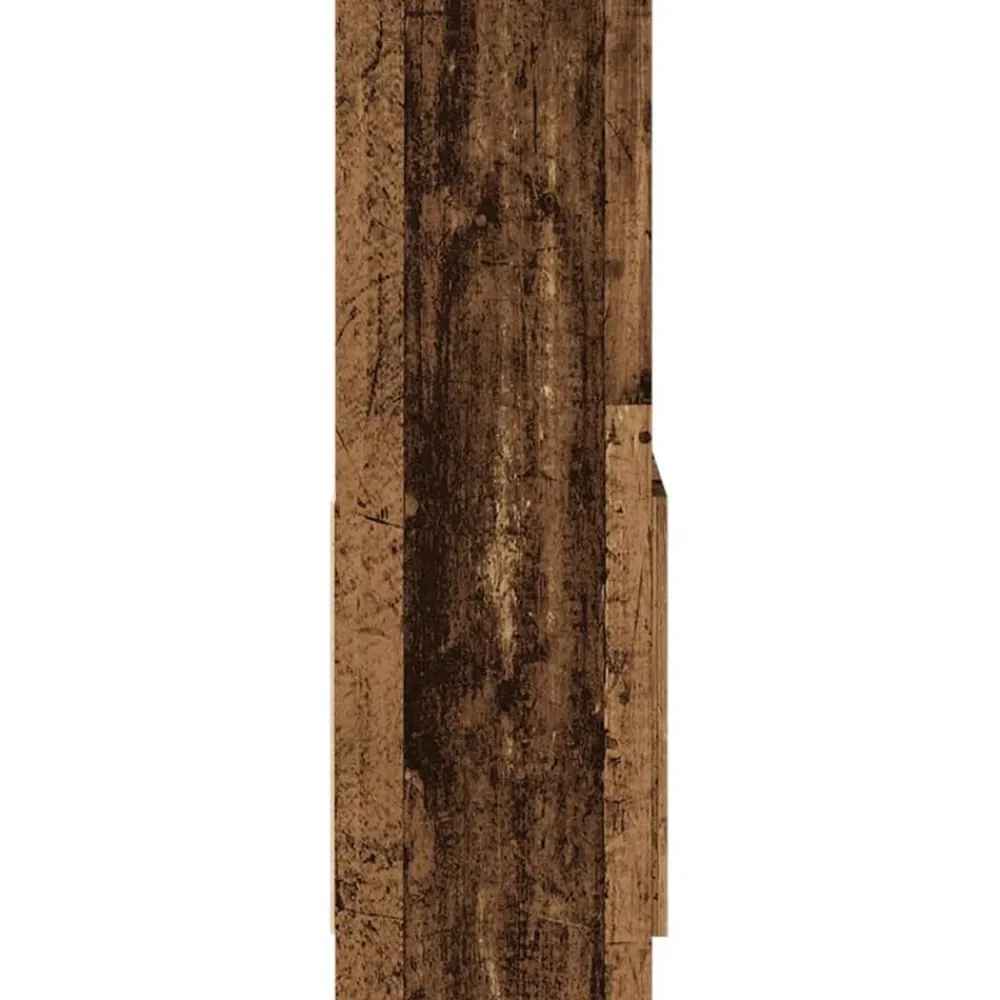 vidaXL Aparadorde madera de ingeniería madera envejecida 63x33x100 cm Madera antigua