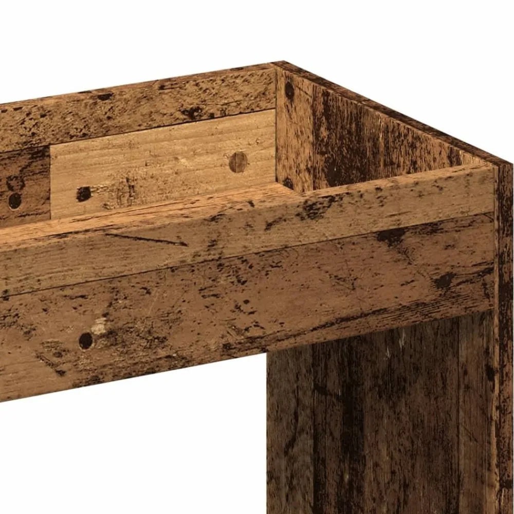 vidaXL Aparadorde madera de ingeniería madera envejecida 63x33x100 cm Madera antigua
