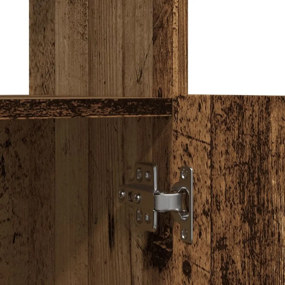 vidaXL Aparadorde madera de ingeniería madera envejecida 63x33x100 cm Madera antigua