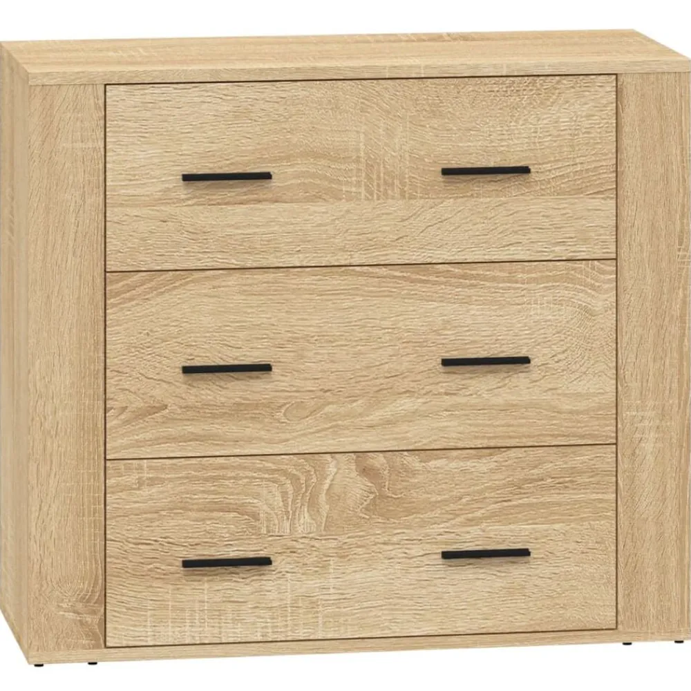 vidaXL Aparadores 2 piezas madera contrachapada color Roble Sonoma Clearance