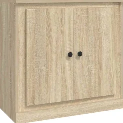 vidaXL Armarios Y Almacenamiento-Aparadores 3 piezas madera contrachapada color