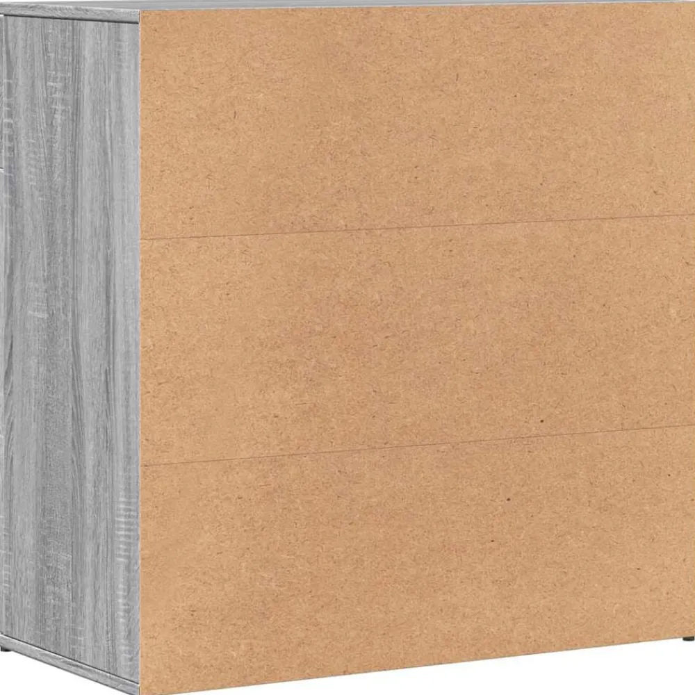 vidaXL Armarios Y Almacenamiento-Aparadores 2 uds madera de ingeniería 79x38x80 cm