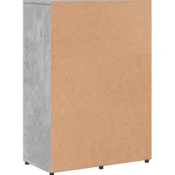 vidaXL Armarios Y Almacenamiento-Aparadores 2 uds madera de ingeniería gris hormigón 60x31x84 cm