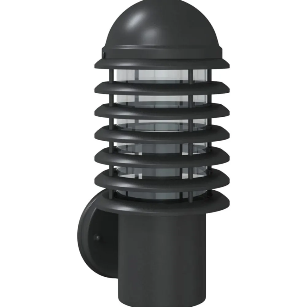 vidaXL Aplique de exterior de acero inoxidable Negro Online
