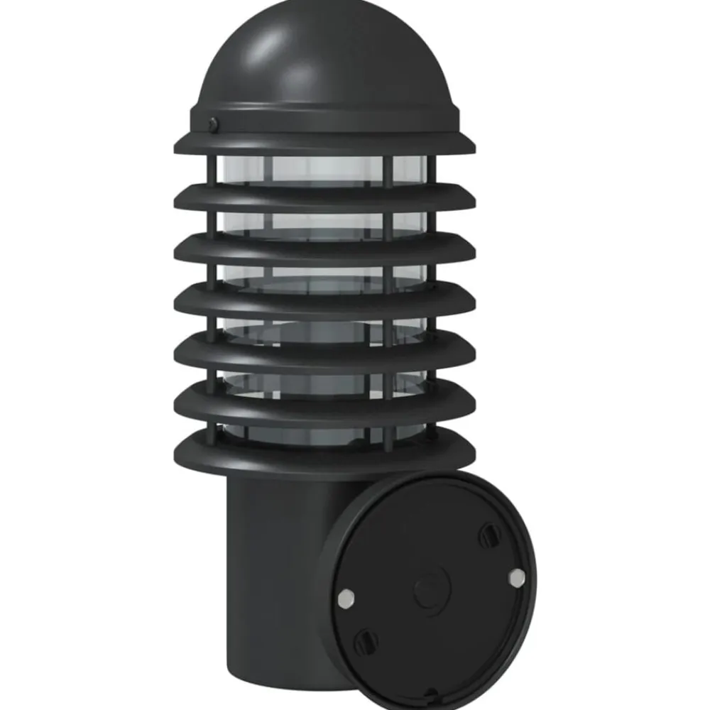 vidaXL Aplique de exterior de acero inoxidable Negro Online