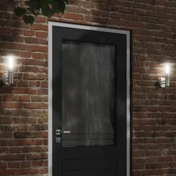 vidaXL Iluminación-Aplique de exterior de acero inoxidable
