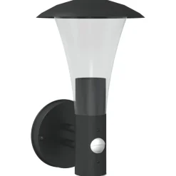 vidaXL Iluminación-Aplique de exterior con sensor acero inoxidable