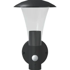 vidaXL Iluminación-Aplique de exterior con sensor acero inoxidable