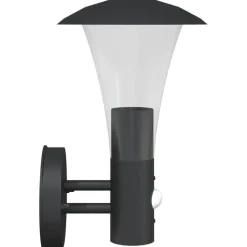 vidaXL Iluminación-Aplique de exterior con sensor acero inoxidable