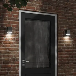 vidaXL Iluminación-Aplique de exterior de acero inoxidable