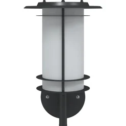 vidaXL Aplique de exterior de acero inoxidable Negro New